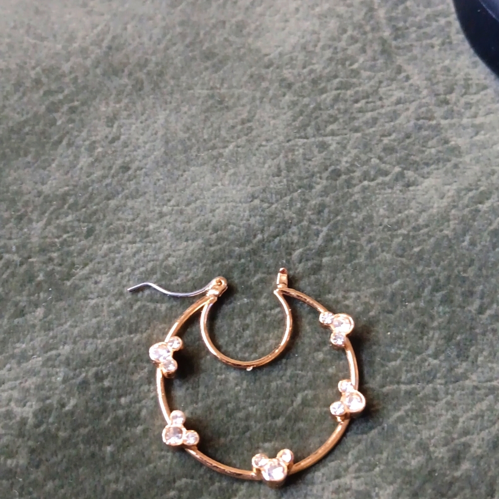 Disney.NWT Authentic Mickey Mouse Hoop Earrings. - Picture 2 of 5